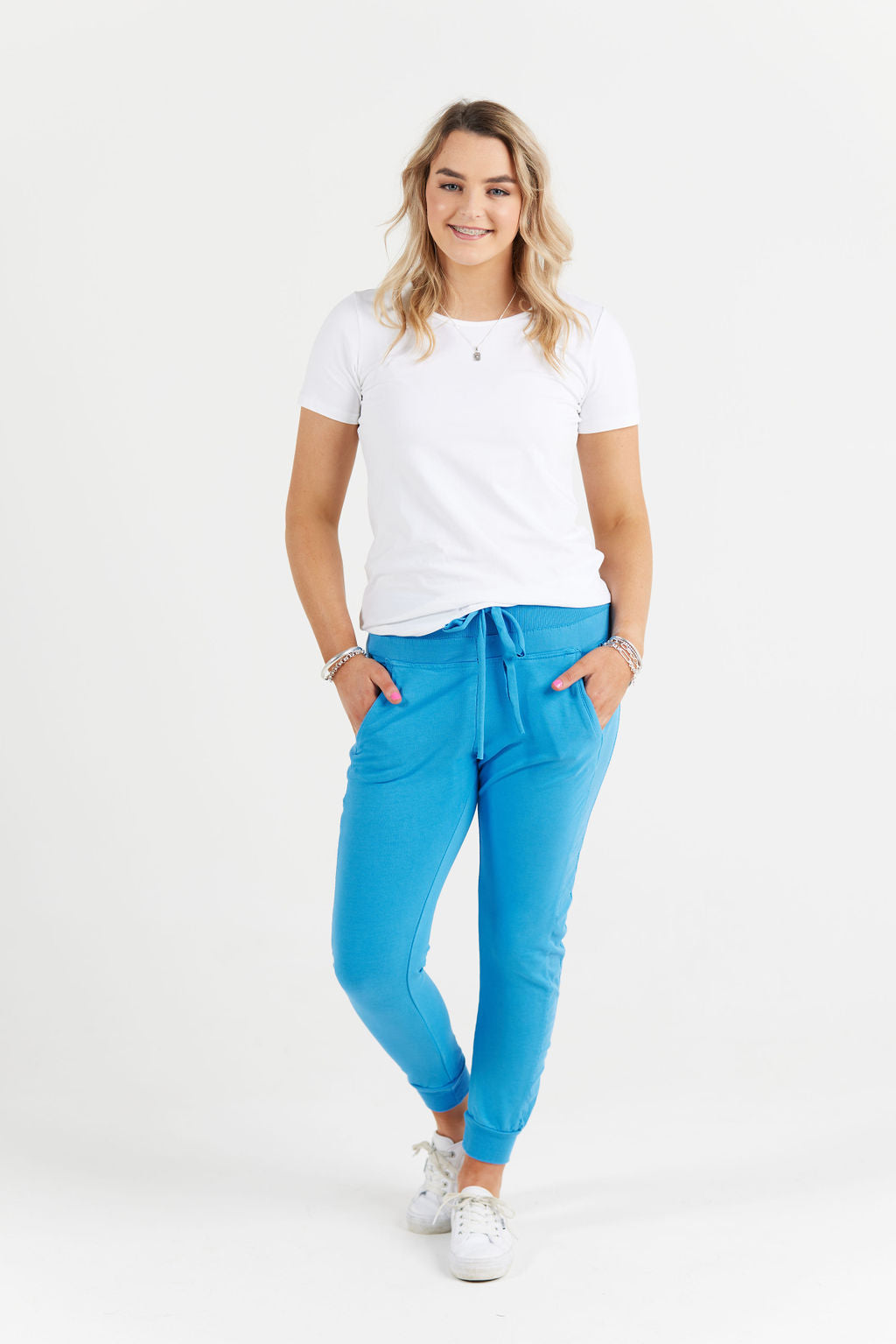 Electric blue sweatpants sale