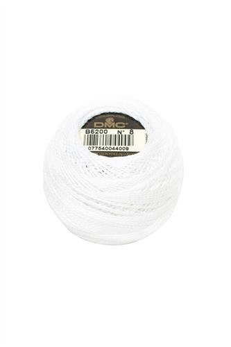 DMC Cotton Pearl 8 Thread White B5200