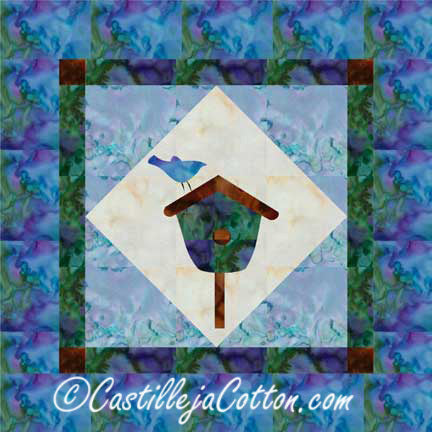 June Birdhouse Quilt Pattern