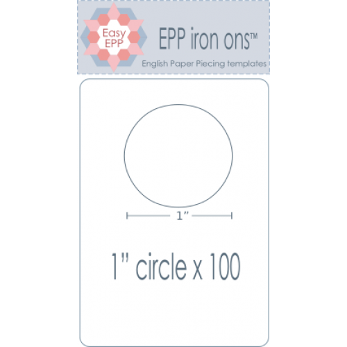 EPP Iron Ons 1"Circle x 100