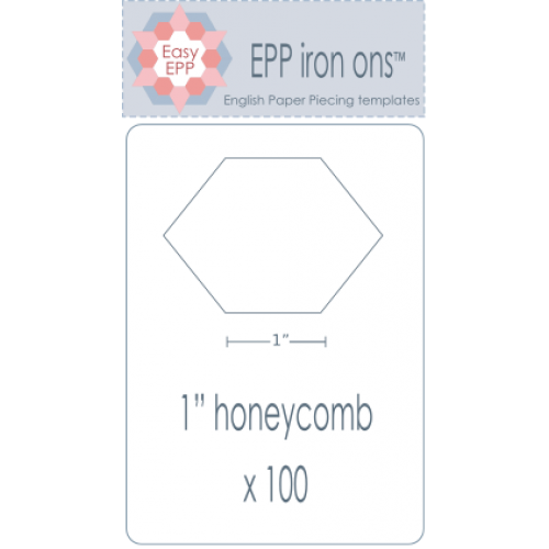 EPP Iron Ons 1"honeycomb x 100