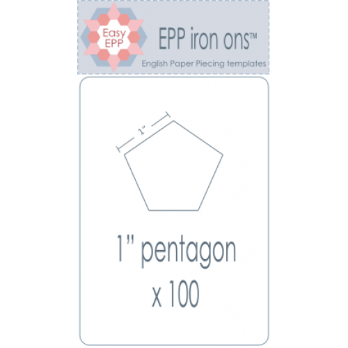 EPP Iron ons 1"Pentagon x 100