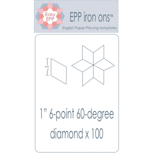 EPP Iron Ons 1"Diamond x 100