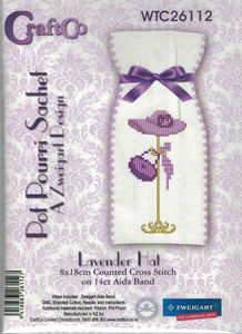 Lavender Hat Cross Stitch Kit