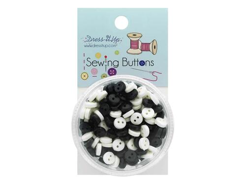 Mini Button - Black/White