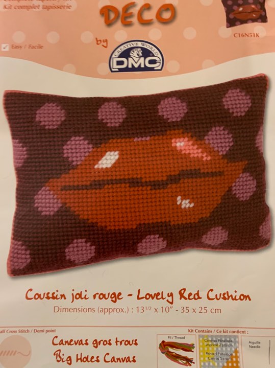 Lovely Red Cushion Tapestry Kit