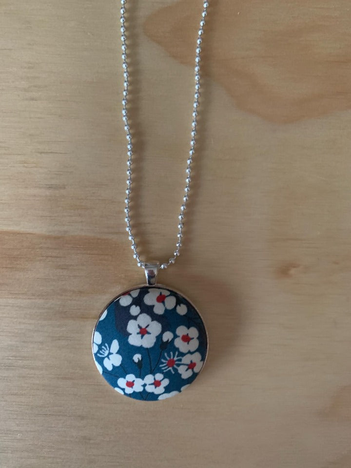 Blue Floral Necklace