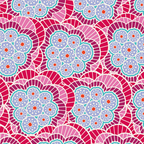 Birdpond Klara Raspberry Fabric