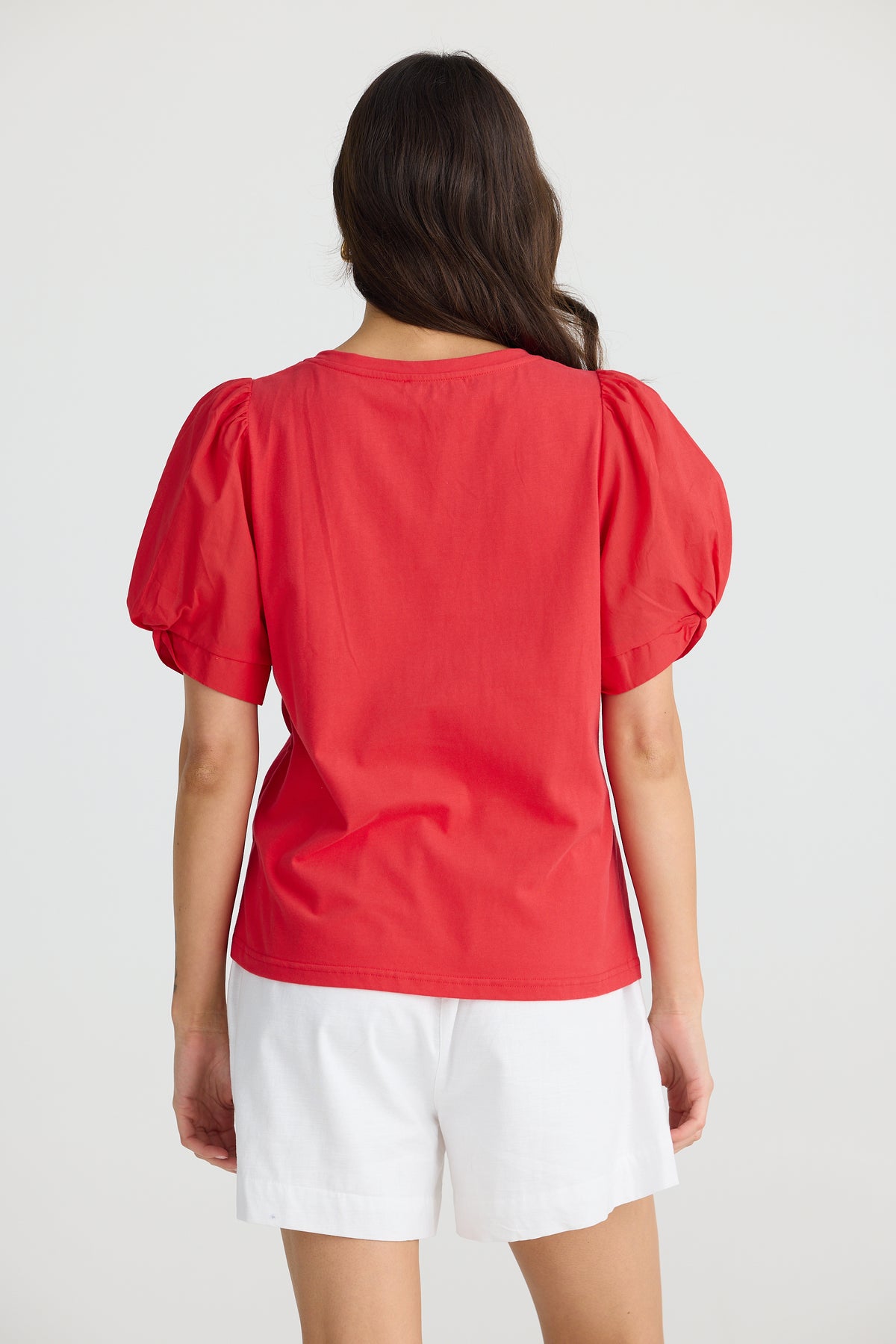 Abigail V Neck Tee Chilli