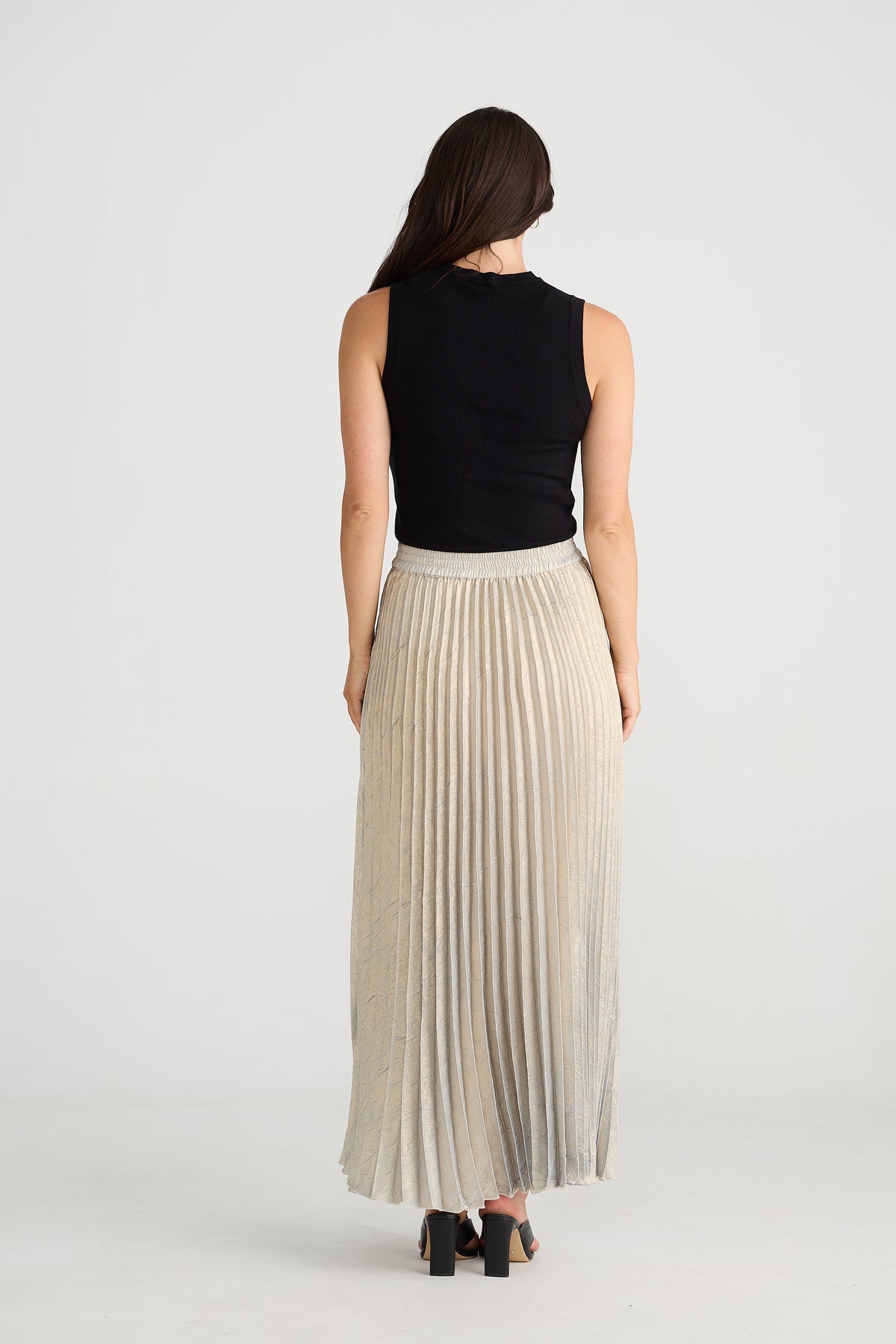 Alias Pleated Skirt Champagne