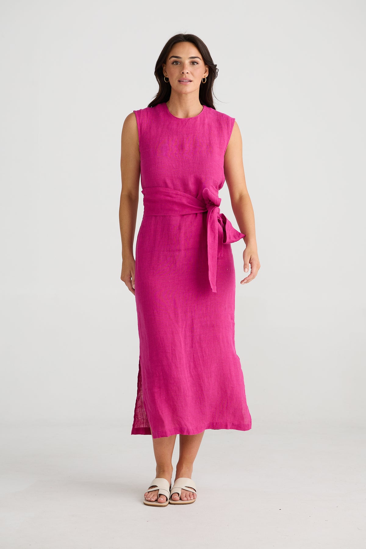 Turning Point Dress Fuchsia