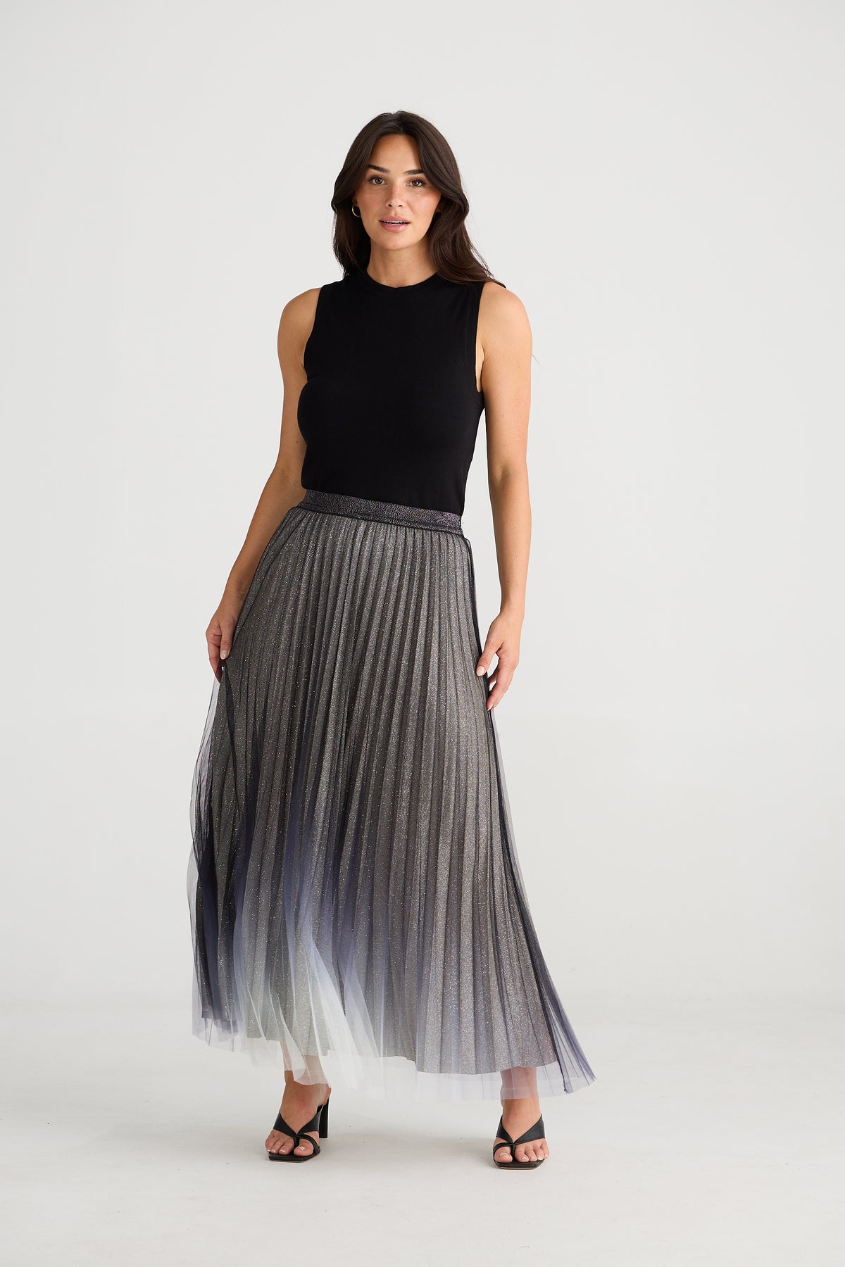 West End Skirt Black Ombre