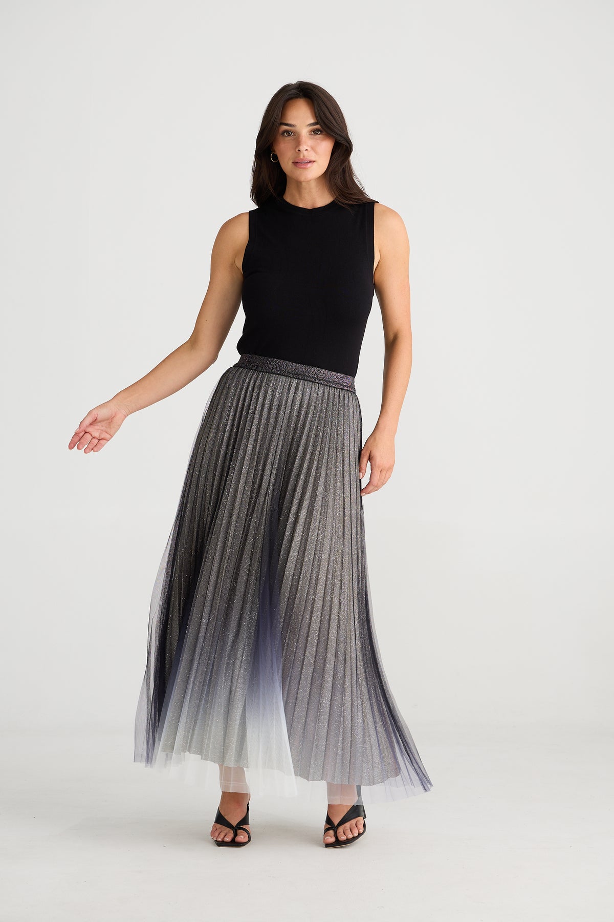 West End Skirt Black Ombre