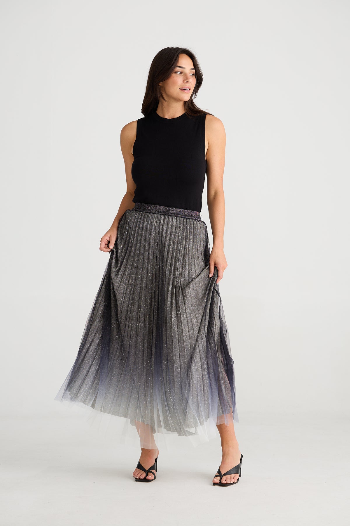 West End Skirt Black Ombre