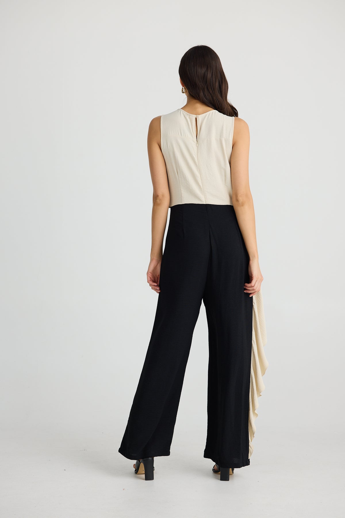 Destiny Pantsuit Oyster With Black