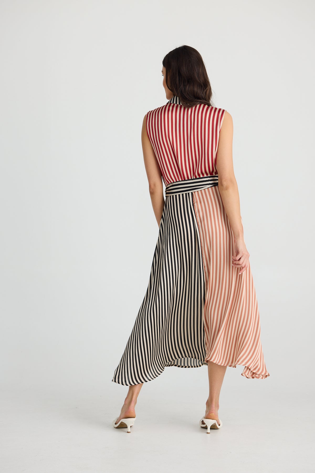 Lucy Sleeveless Dress Allsorts Stripe