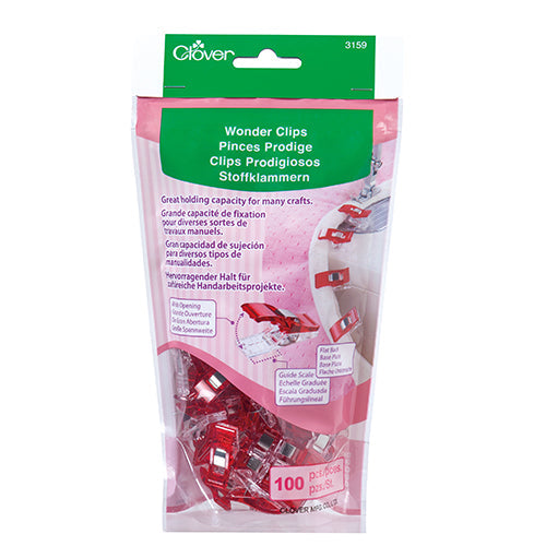 Clover Wonder Clips x 100 Red