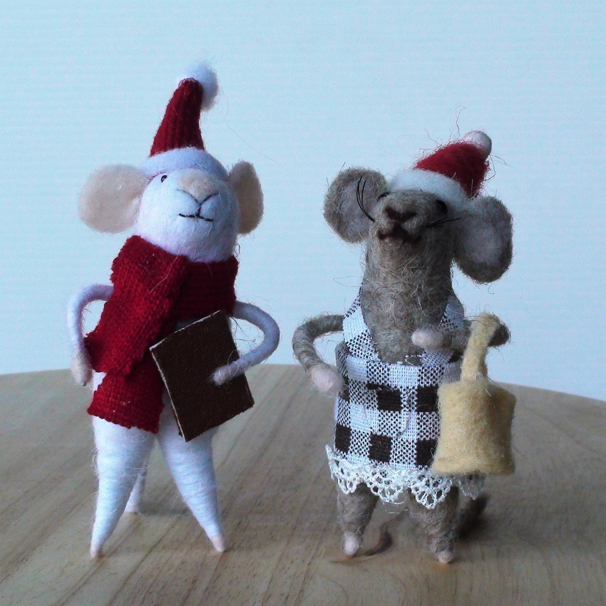 Ma & Pa Mice Standing Ornament