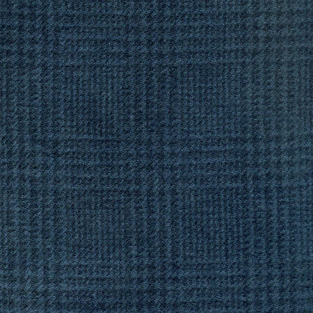 Deep Teal Plaid Hand Dyed Wool Fat 1/4