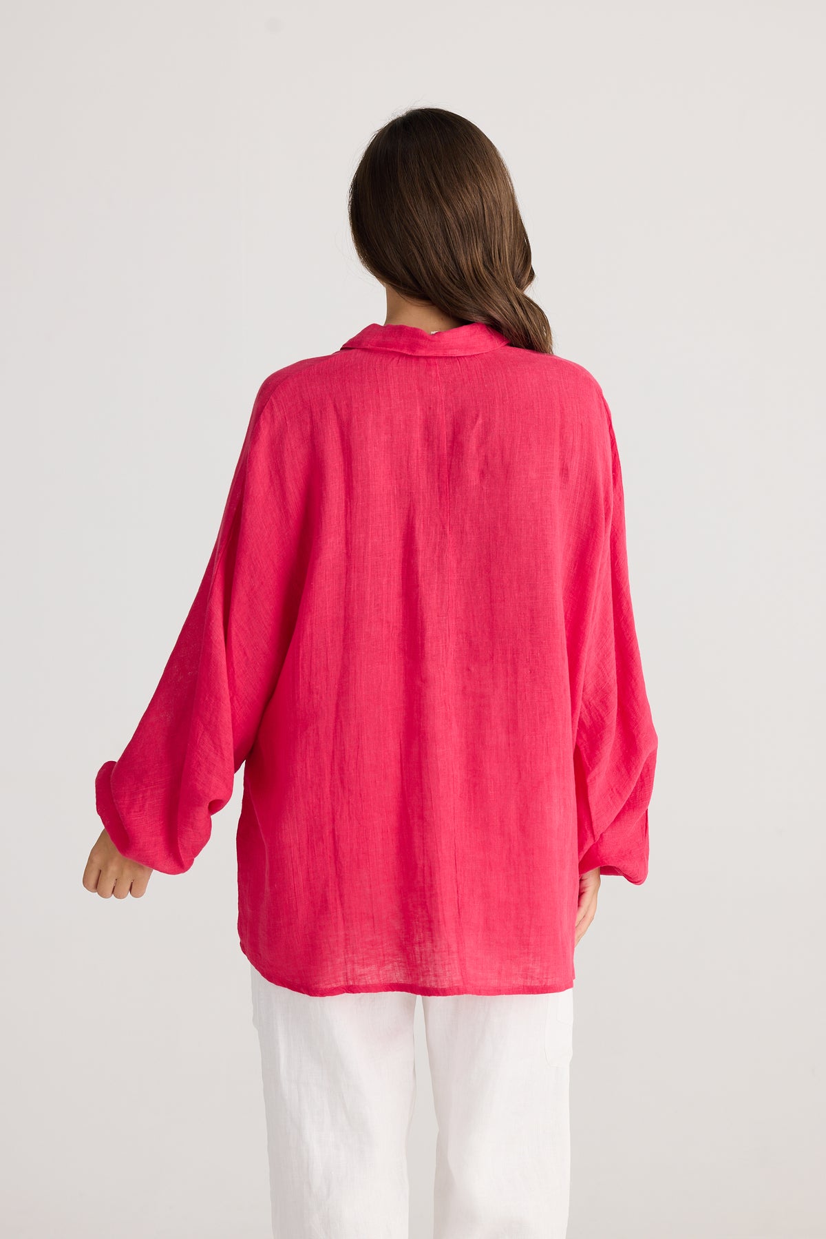 Cliffside Shirt Raspberry Gauze