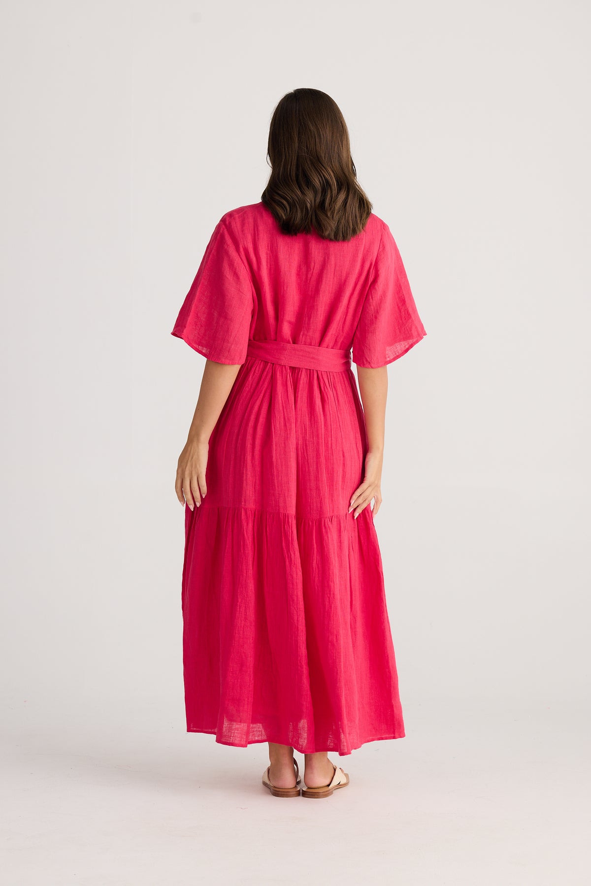 Lynwood Dress Raspberry Gauze