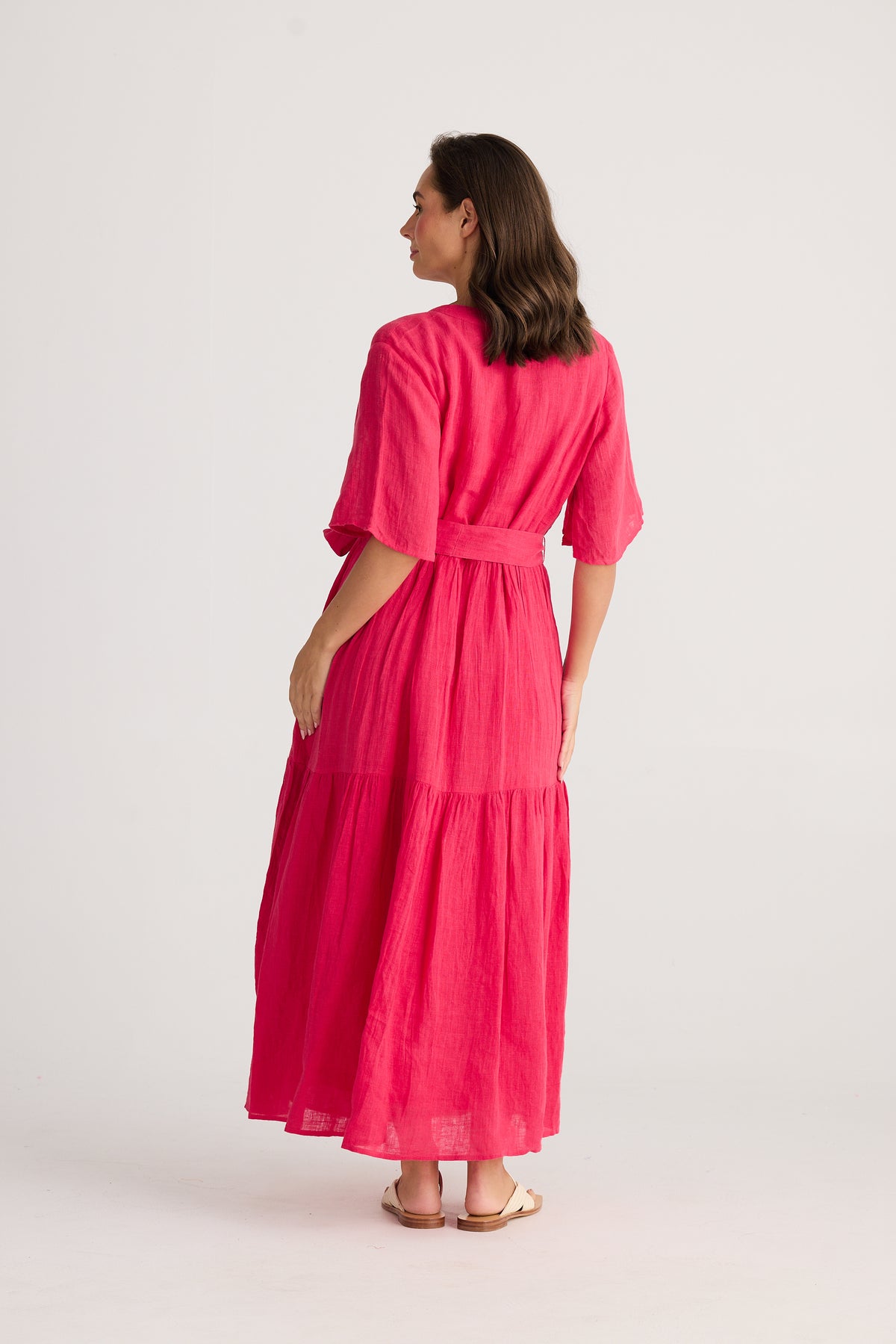 Lynwood Dress Raspberry Gauze