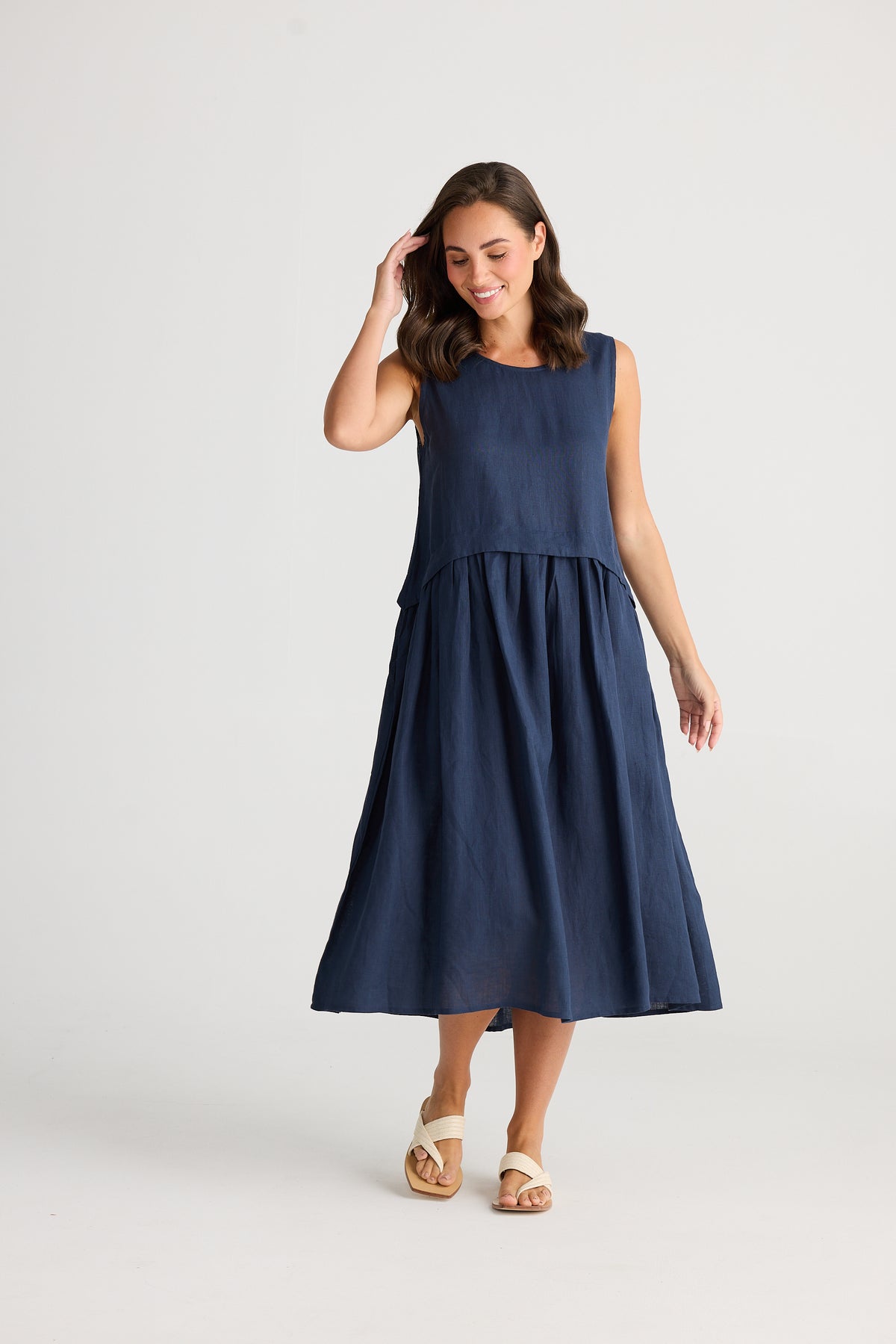 St Tropez Dress Navy