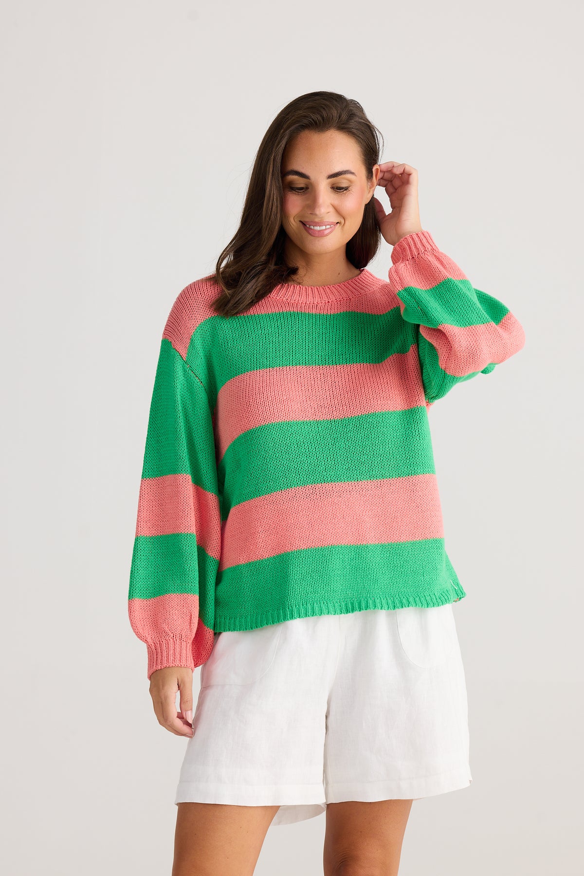 Driftwood Knit Apple Stripe