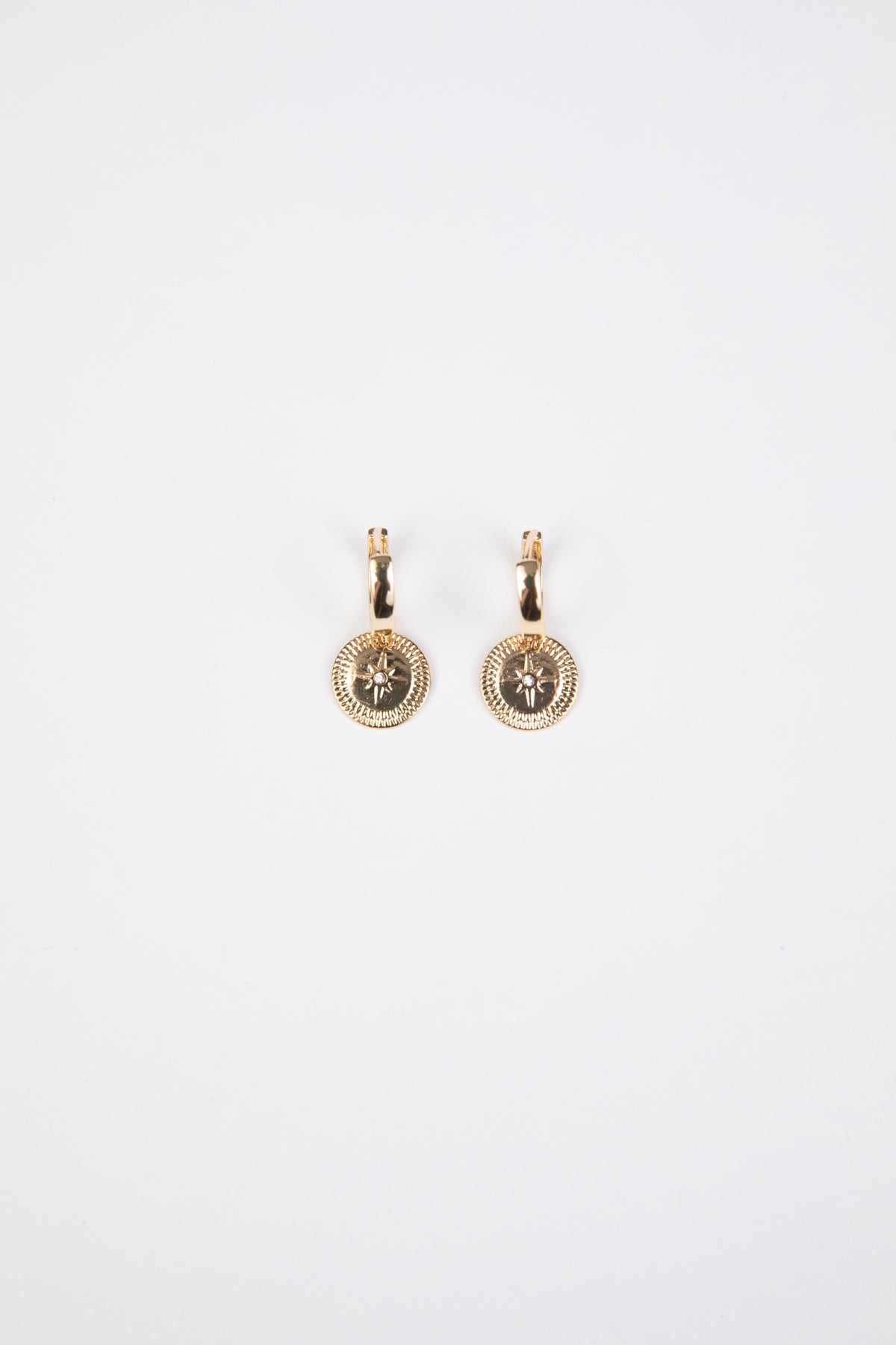 Compass Earrings Gold