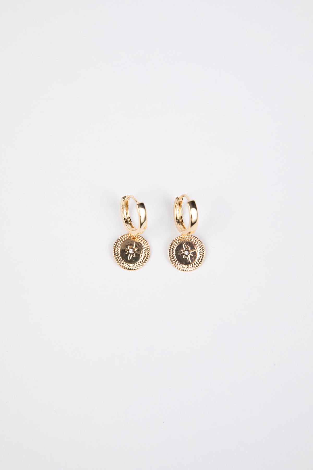 Compass Earrings Gold