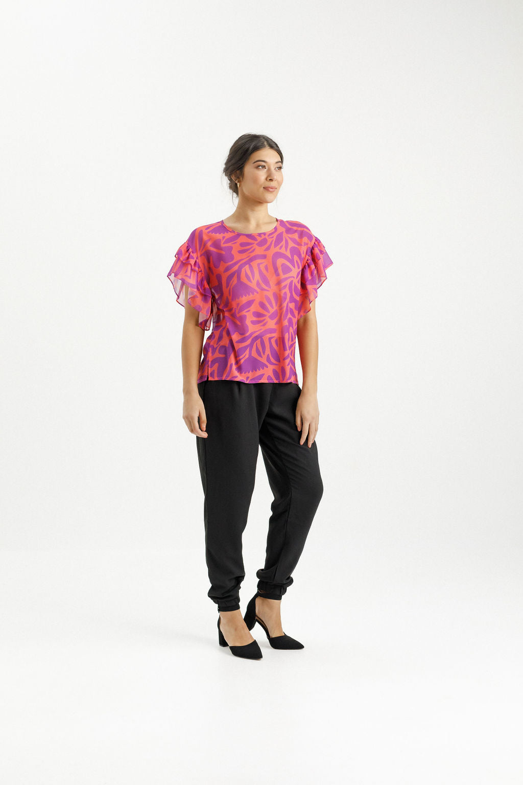 Evelyn Blouse Sunset Floral