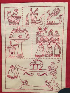 The Bathroom Stitchery Pattern