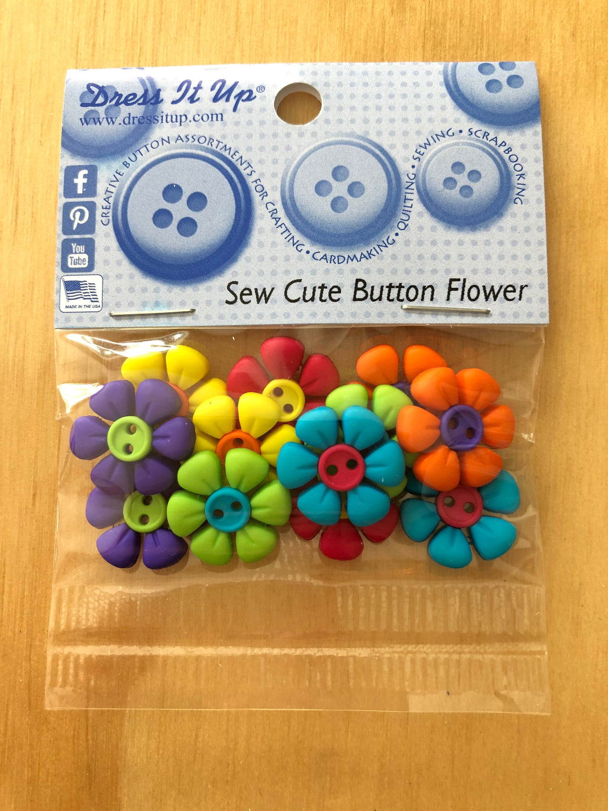 Sew Cute Button Flowers