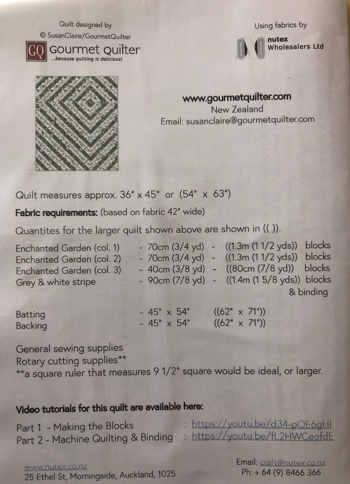 Garden Path Quilt Pattern