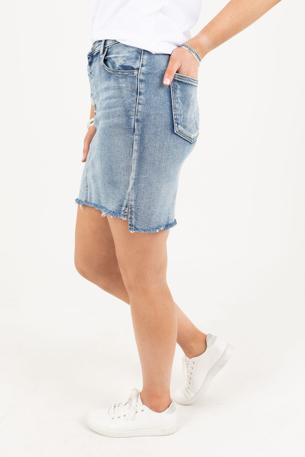 Mint store denim skirt