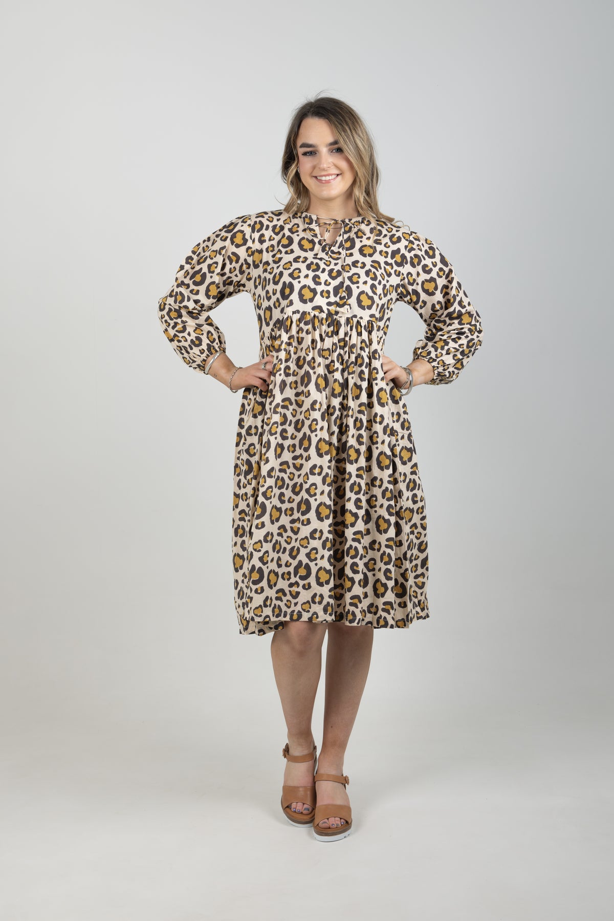 Ivy Pouf SI Dress Leopard