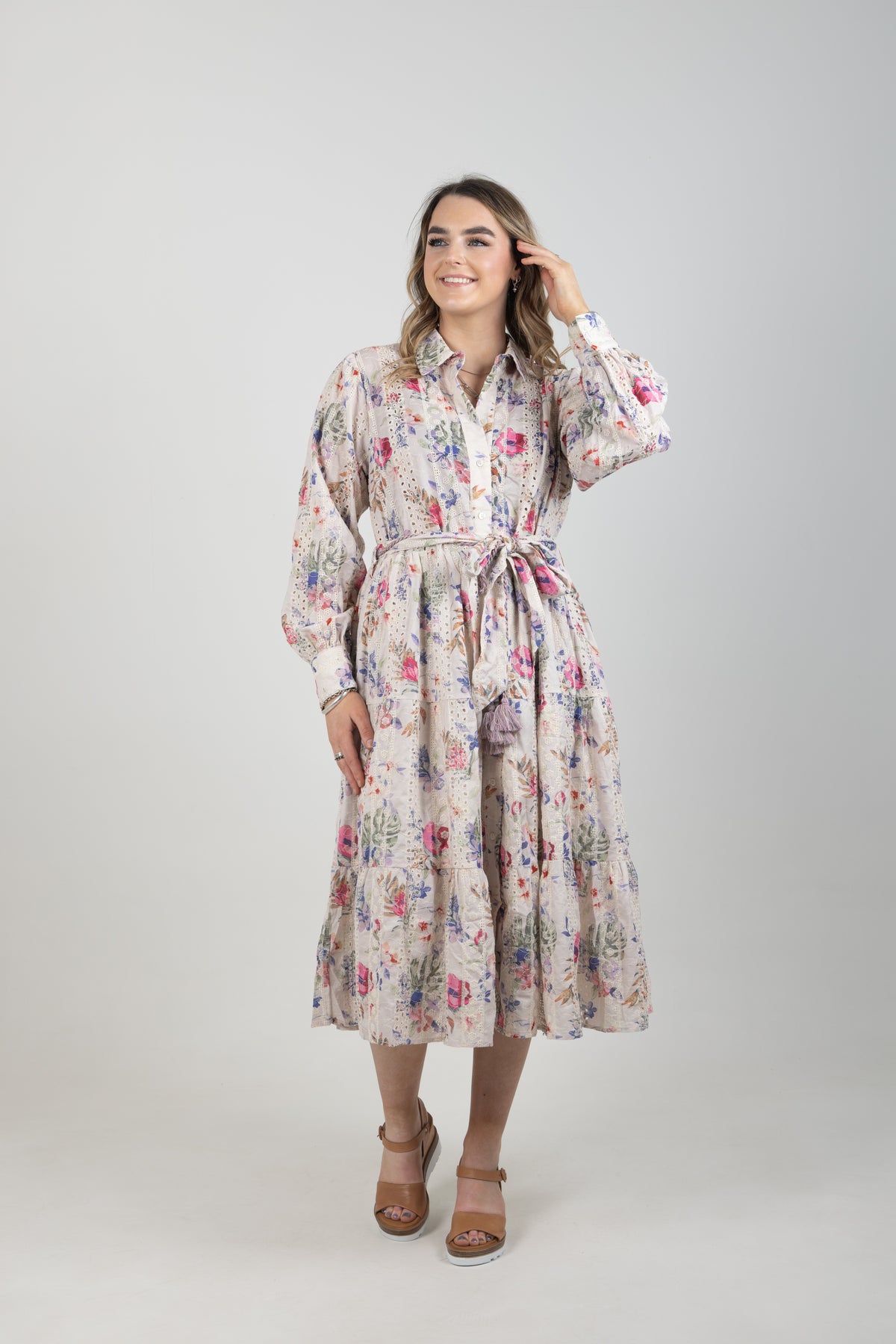 Flower Child Dress Floral Broderie