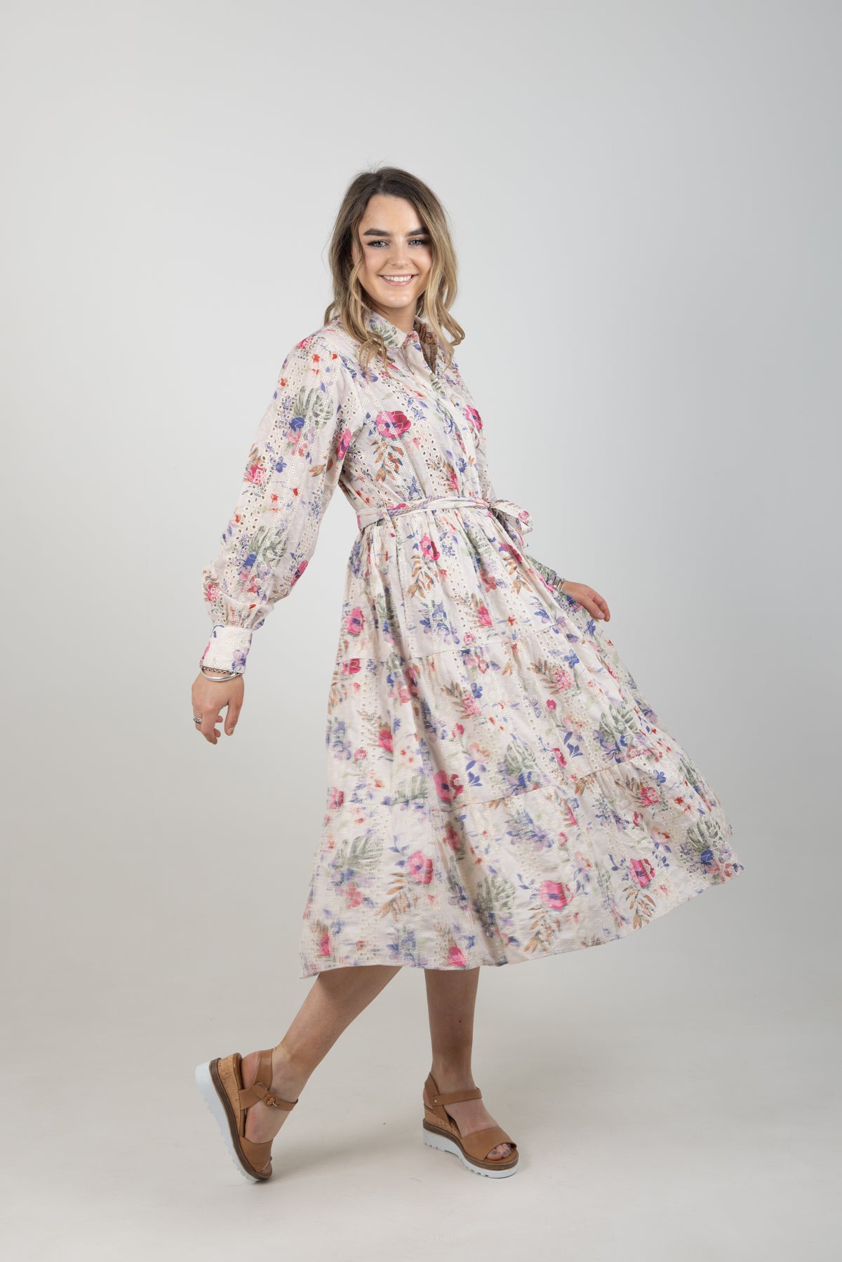 Flower Child Dress Floral Broderie