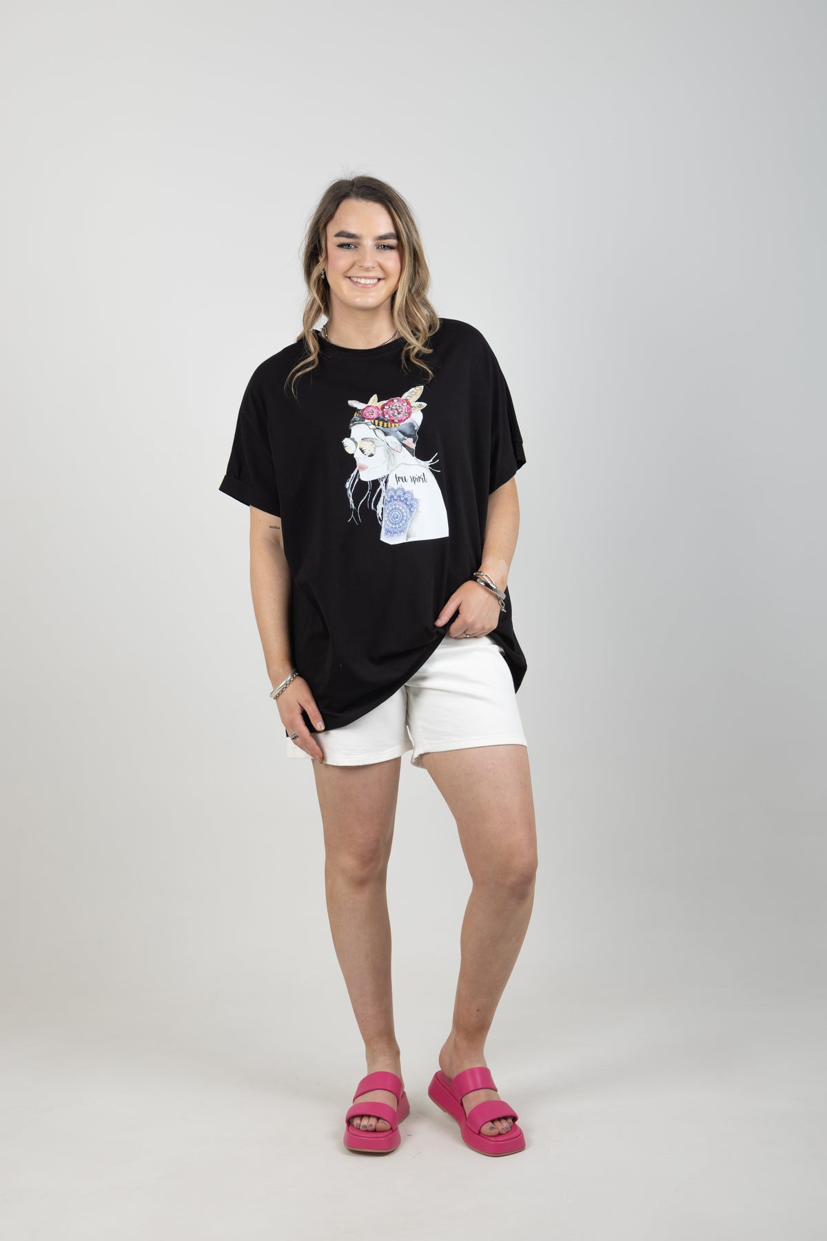 Free Spirit T Shirt Black