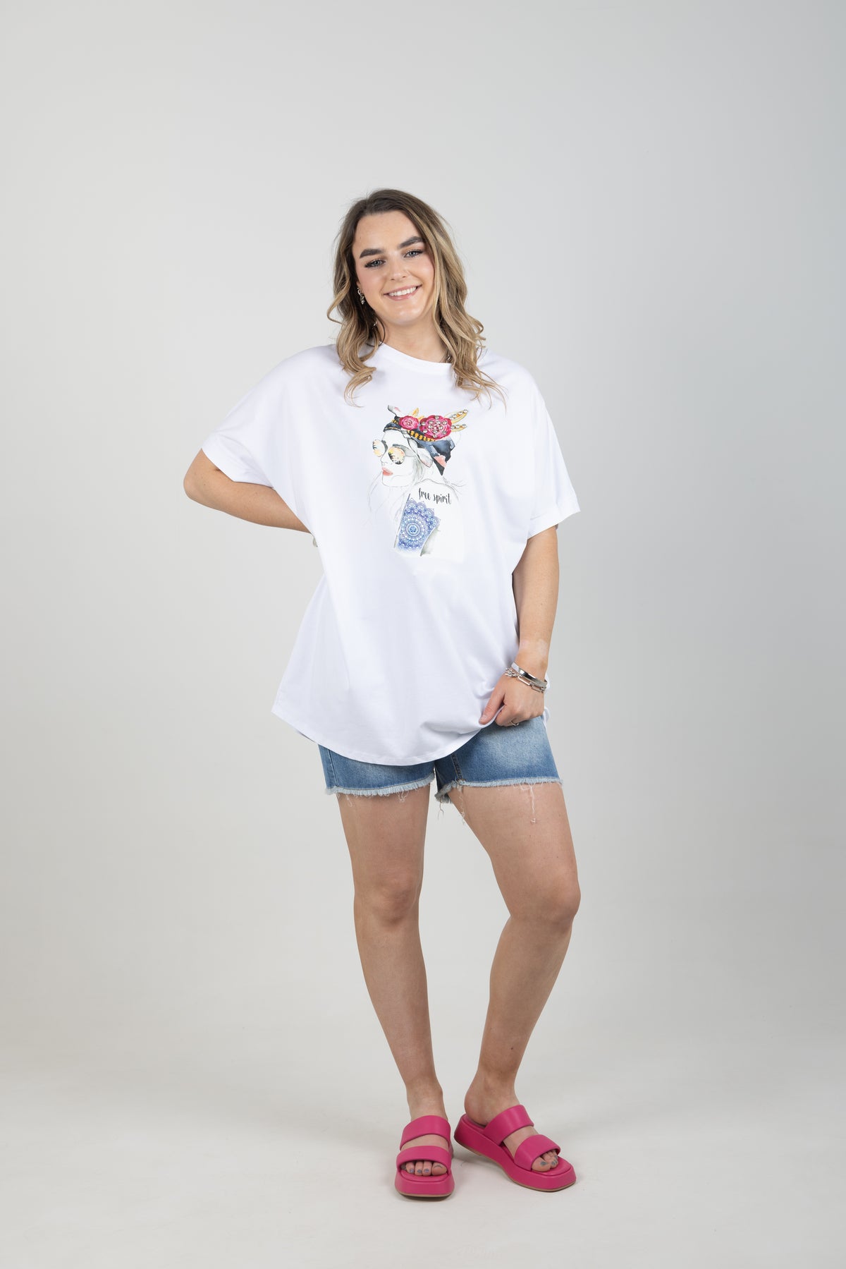 Free Spirit T Shirt White