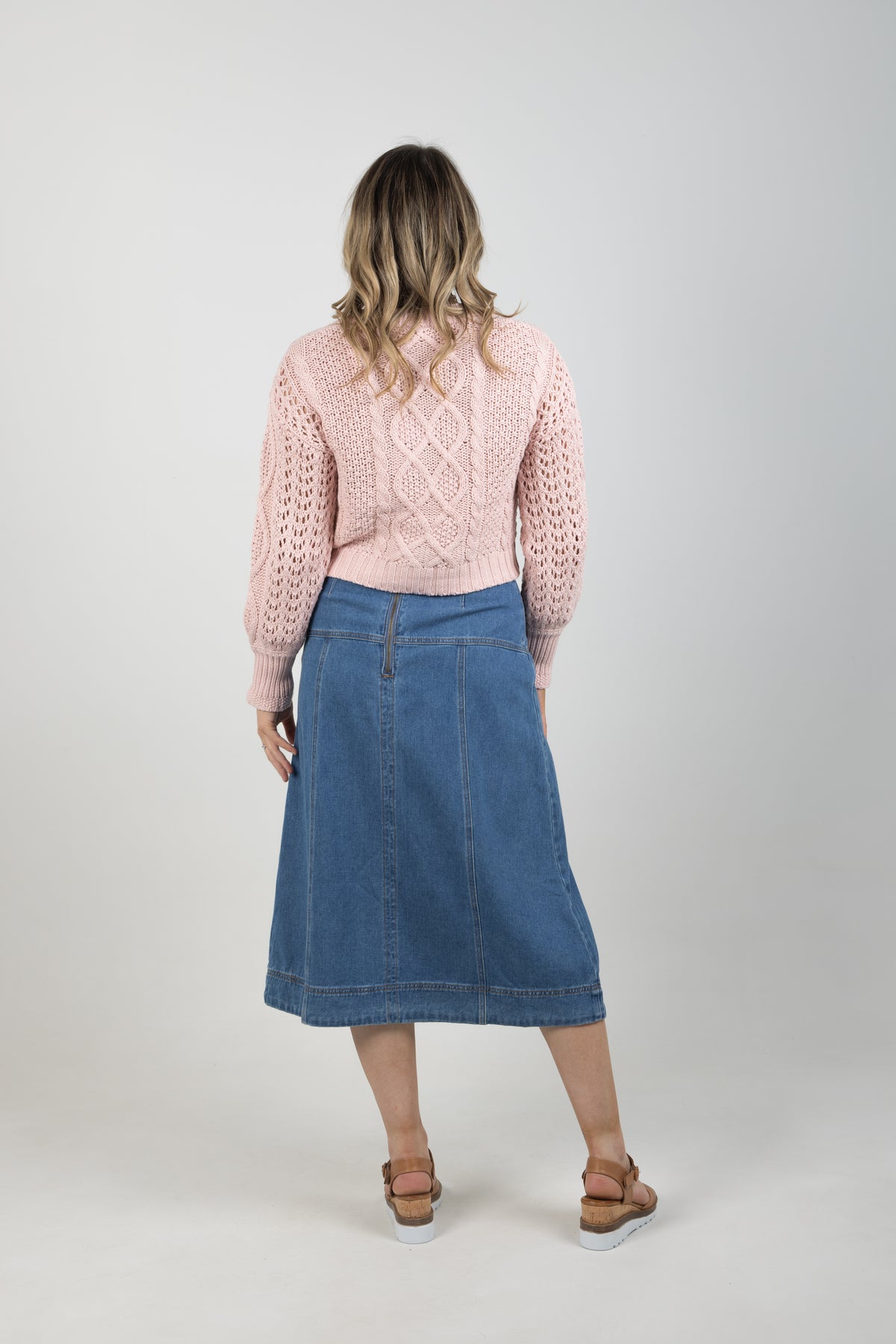 Dixie Skirt Light Wash