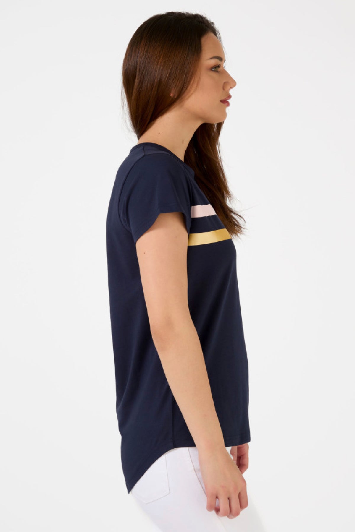 T-Shirt Navy Icon Stripe