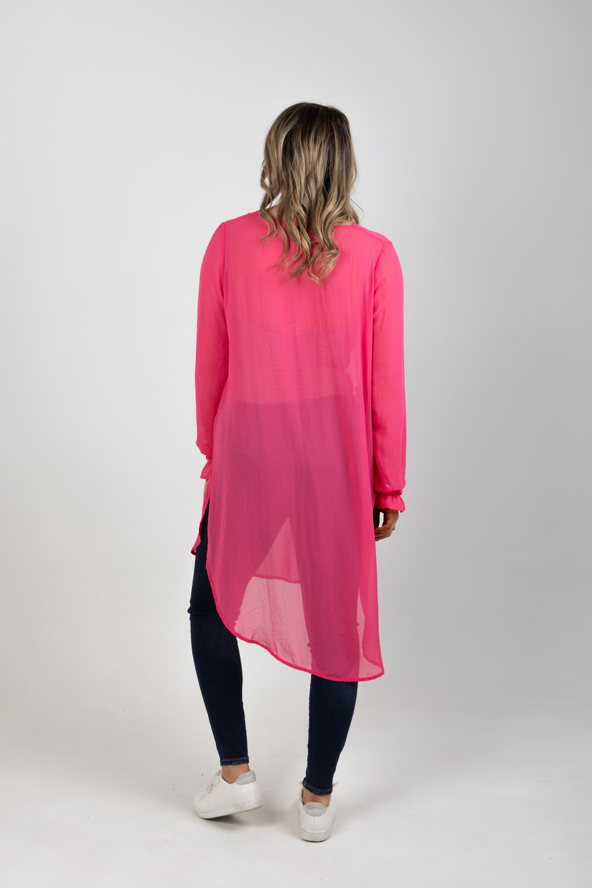 V Neck Opal Tabard Pink