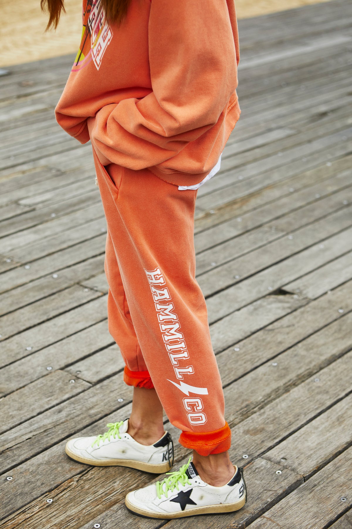 Vintage Faded Orange Track Pant