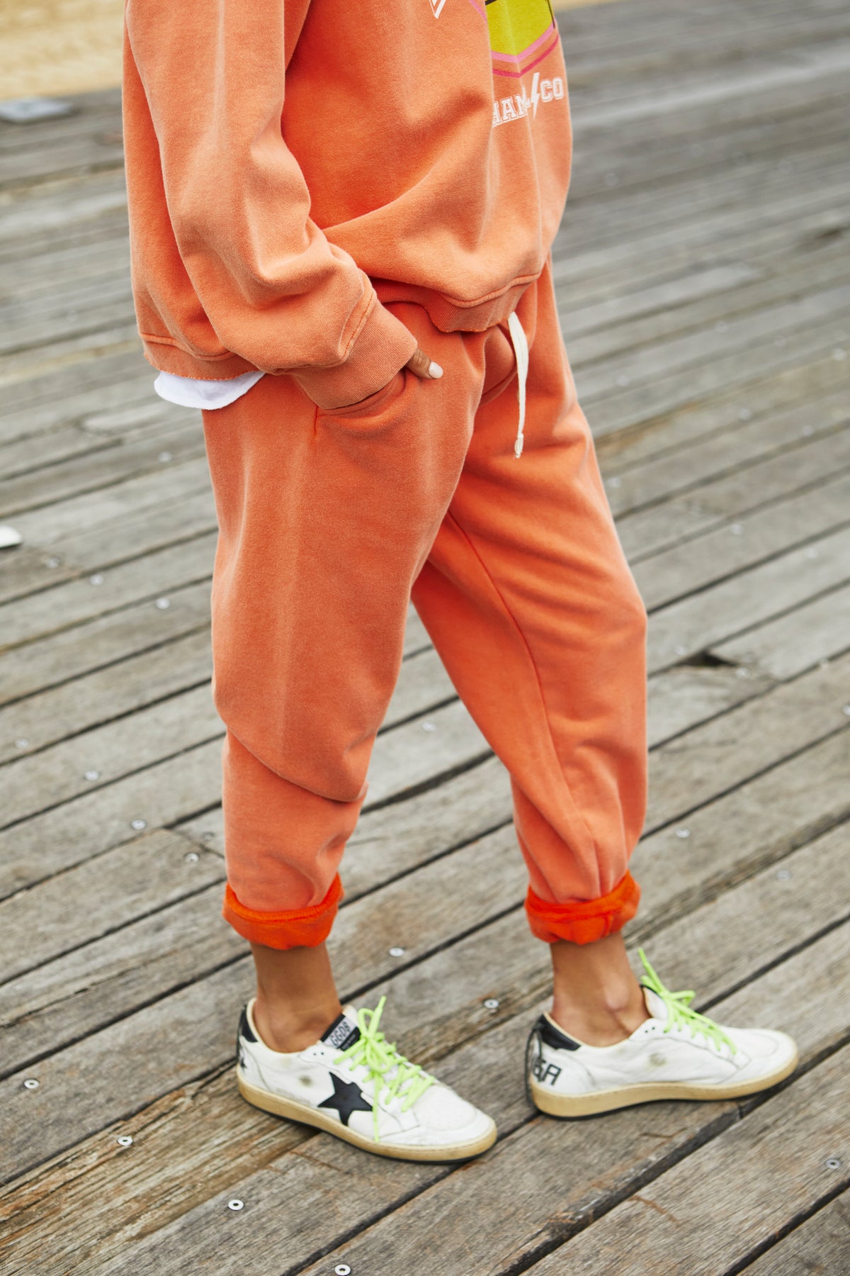 Vintage Faded Orange Track Pant