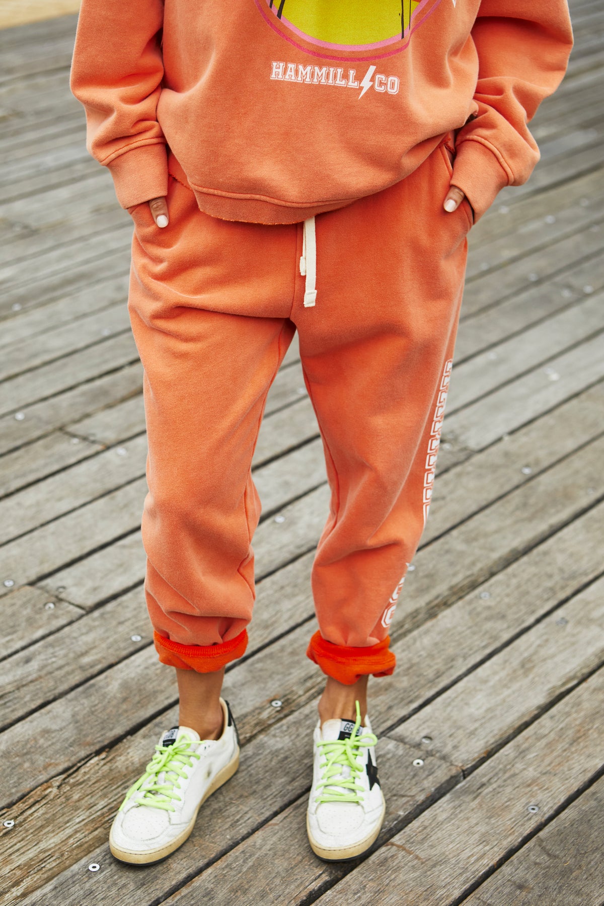 Vintage Faded Orange Track Pant