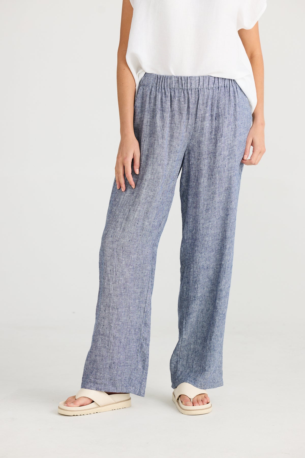 Souk Pant Navy Fleck