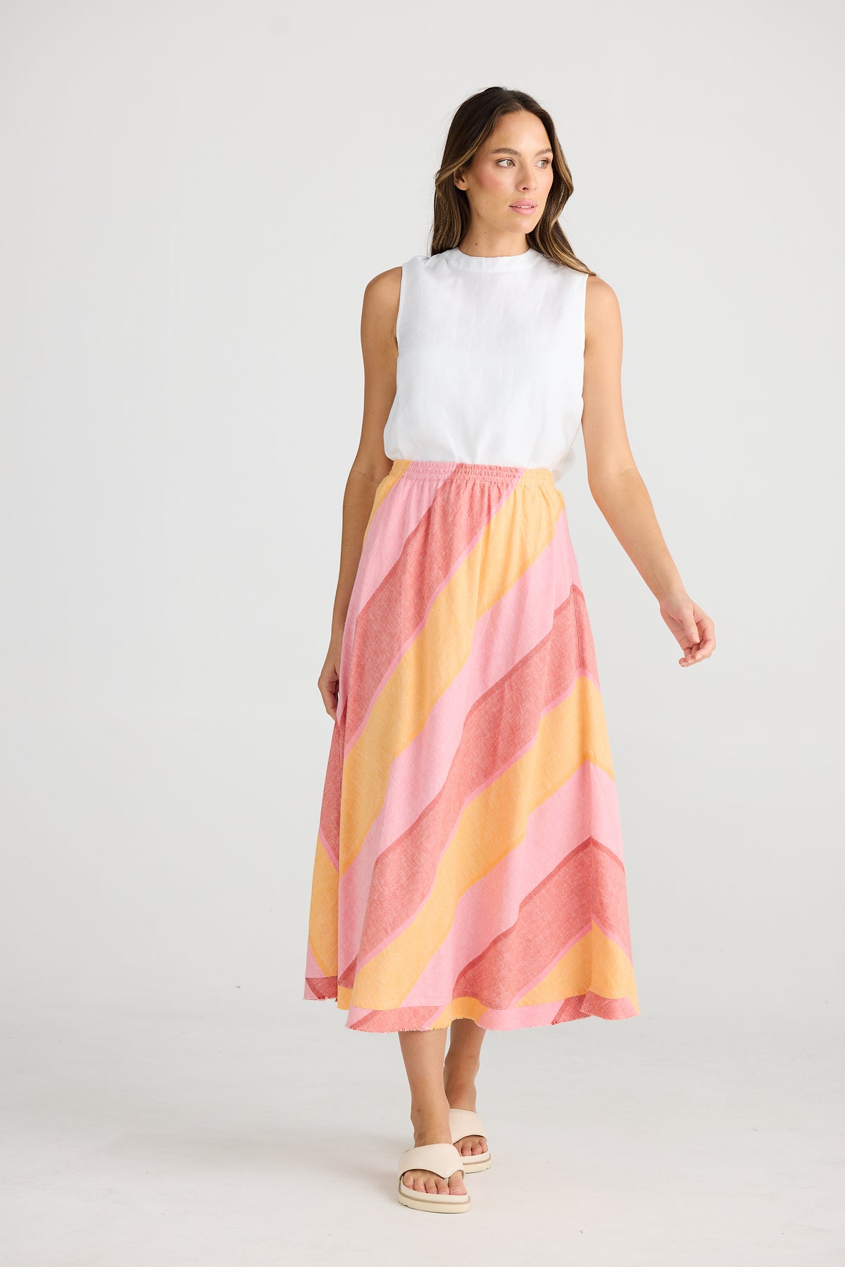 Sicily Skirt Lisbon Stripe