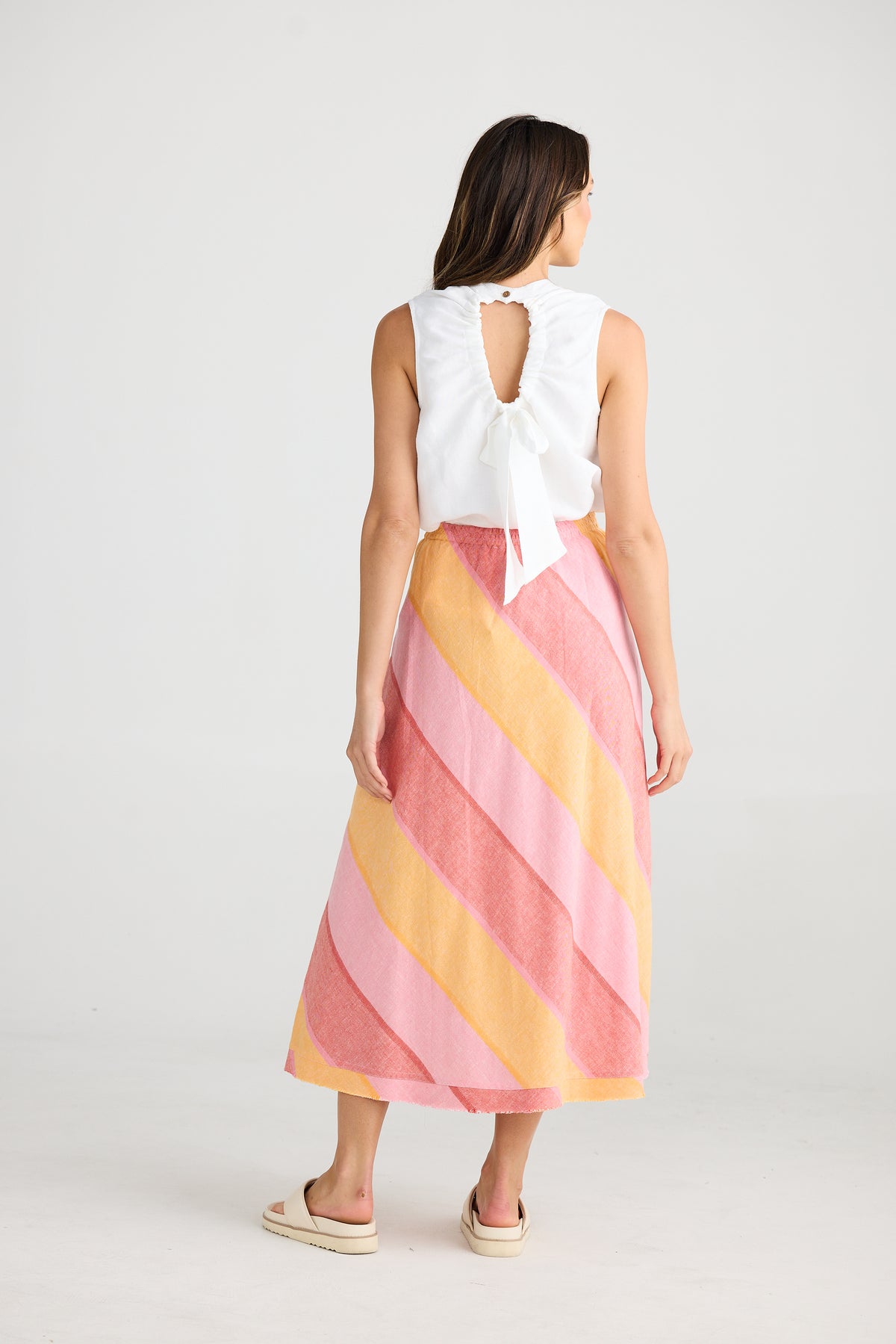 Sicily Skirt Lisbon Stripe