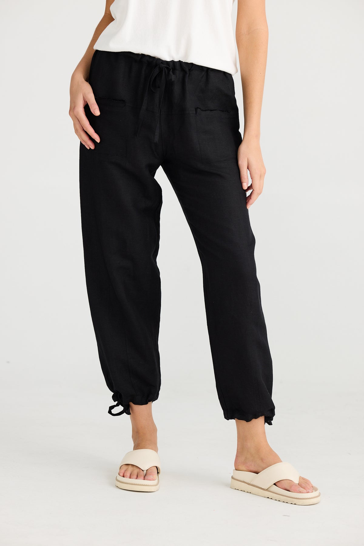 Amazon Pant Black Linen